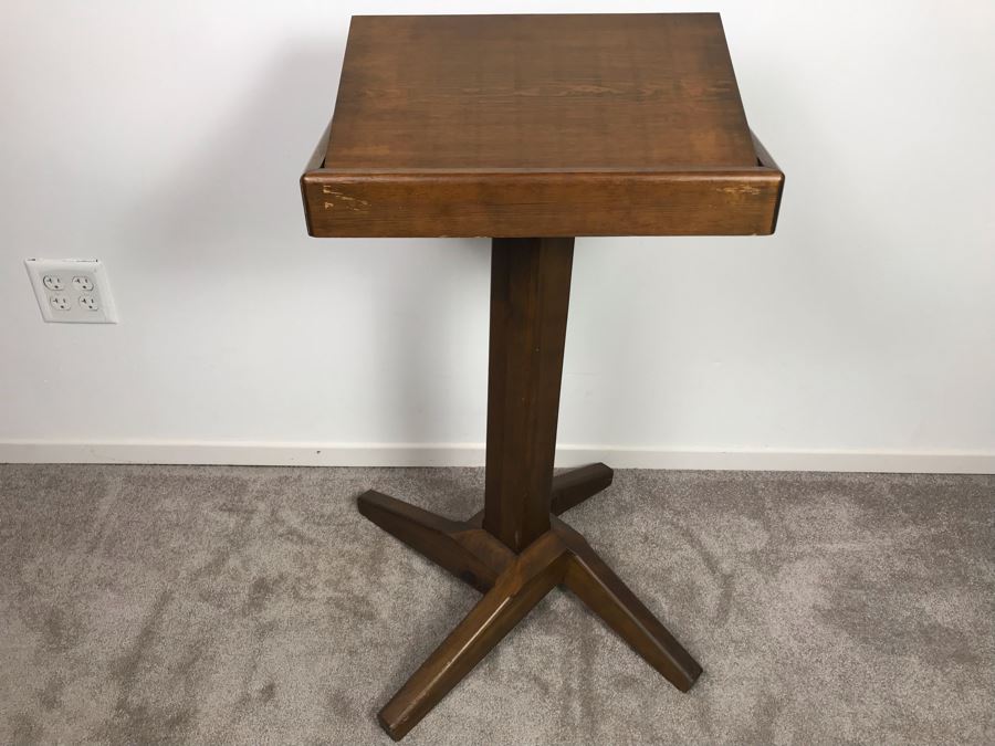 Vintage Wooden Dictionary Stand 2'8'H X 19'W X 12'D [Photo 8]