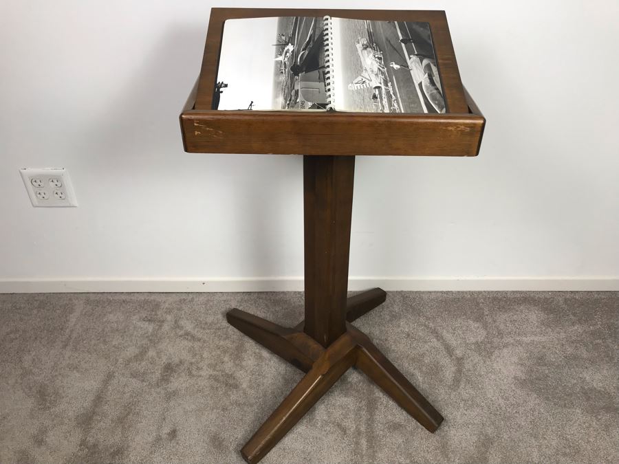 Vintage Wooden Dictionary Stand 2'8'H X 19'W X 12'D [Photo 10]