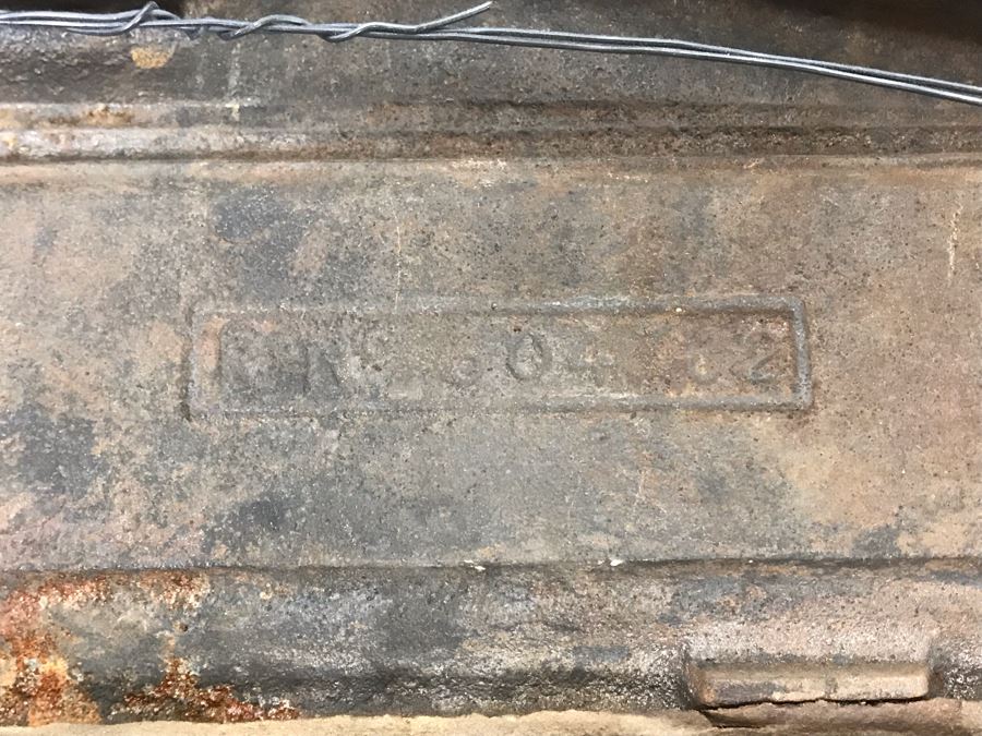 Antique Cast Iron Metal Beveled Glass Mirror With Shelf [Photo 17]