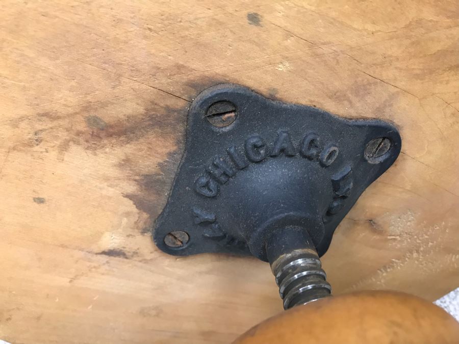 Vintage Lyon & Healy Piano Stool Chicago Ill 14'R [Photo 12]