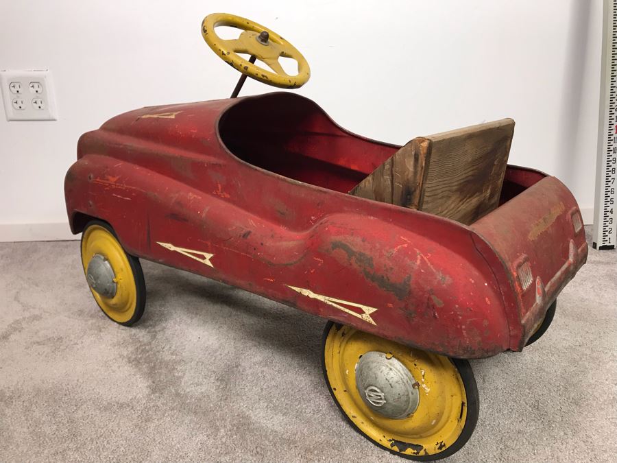 Original Vintage Mid-Century Murray Pressed Steel Pedal Car Working Chain Driven Minimal Rust [Photo 19]