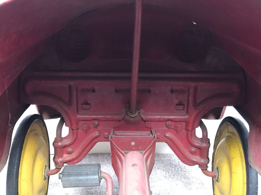 Original Vintage Mid-Century Murray Pressed Steel Pedal Car Working Chain Driven Minimal Rust [Photo 18]