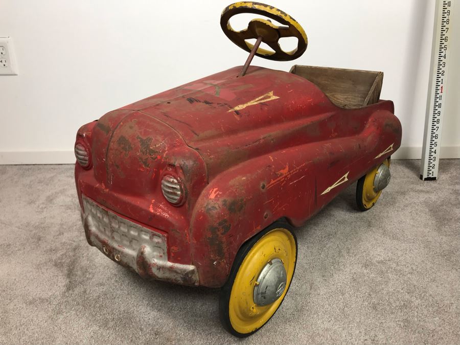 Original Vintage Mid-Century Murray Pressed Steel Pedal Car Working Chain Driven Minimal Rust [Photo 5]