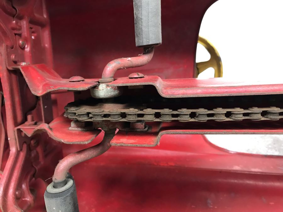 Original Vintage Mid-Century Murray Pressed Steel Pedal Car Working Chain Driven Minimal Rust [Photo 22]