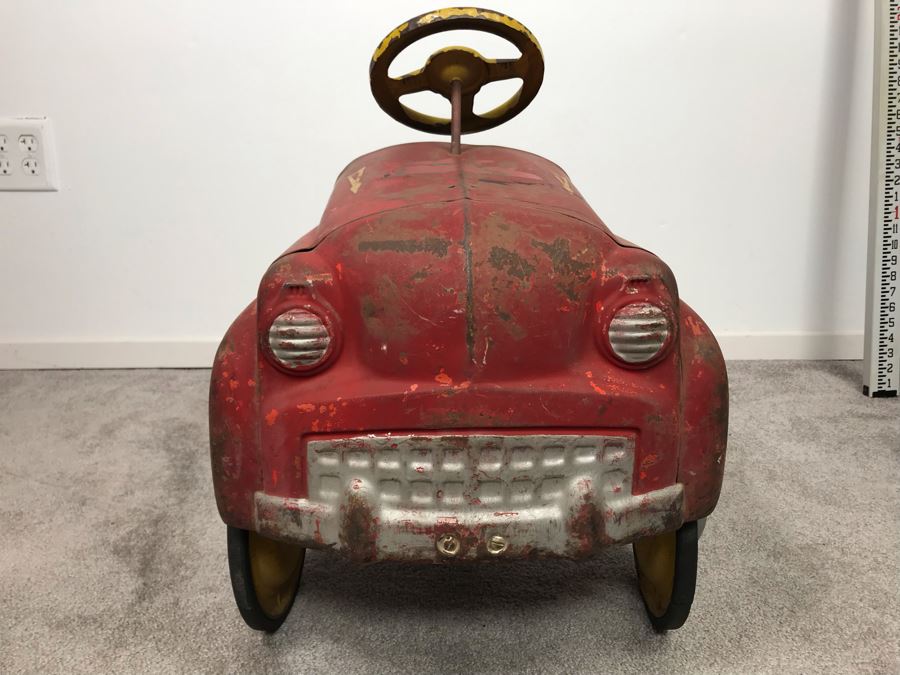 Original Vintage Mid-Century Murray Pressed Steel Pedal Car Working Chain Driven Minimal Rust [Photo 6]