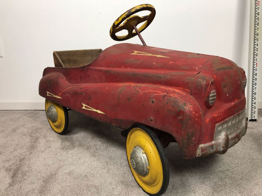 Original Vintage Mid-Century Murray Pressed Steel Pedal Car Working Chain Driven Minimal Rust [Photo 8]