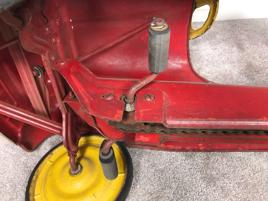 Original Vintage Mid-Century Murray Pressed Steel Pedal Car Working Chain Driven Minimal Rust [Photo 21]
