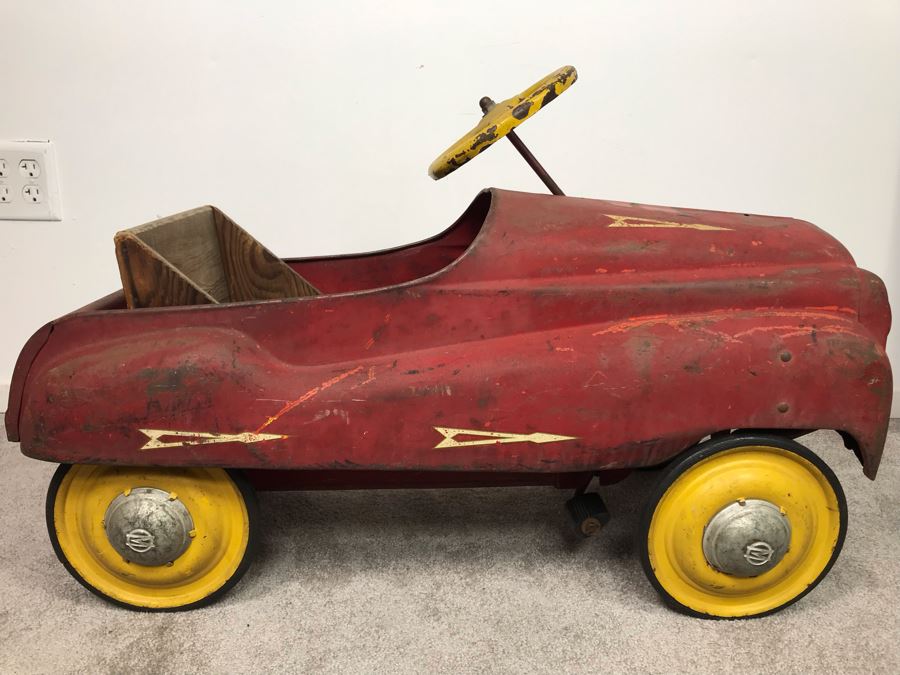 Original Vintage Mid-Century Murray Pressed Steel Pedal Car Working Chain Driven Minimal Rust [Photo 11]