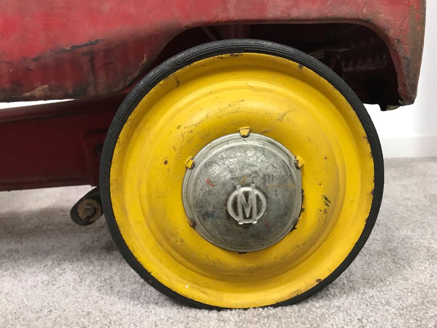 Original Vintage Mid-Century Murray Pressed Steel Pedal Car Working Chain Driven Minimal Rust [Photo 13]