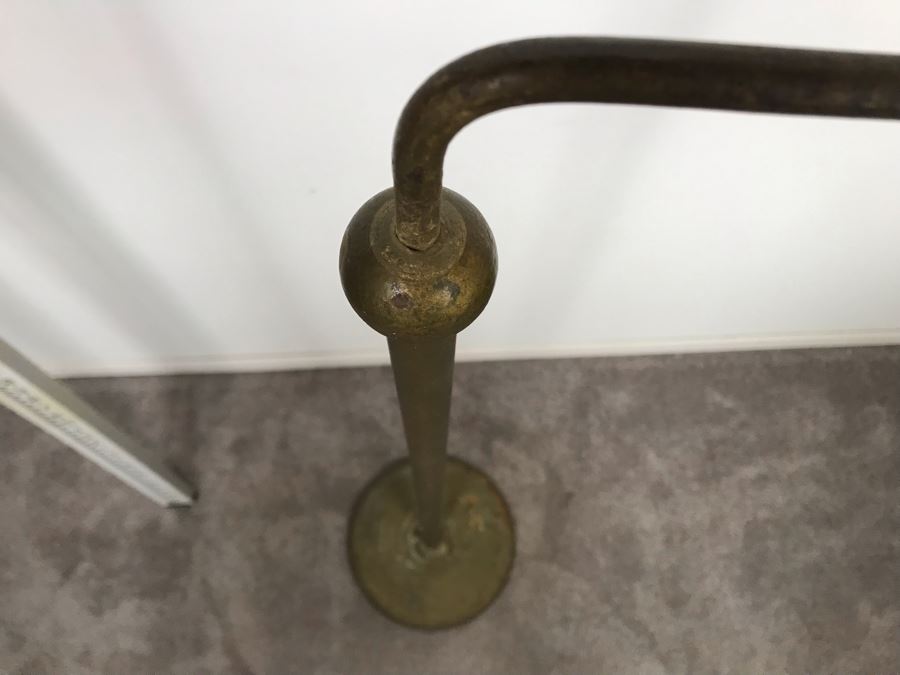 Vintage Metal Hanging Bird Cage Floor Stand With Eagle Finial 5'10'H [Photo 9]