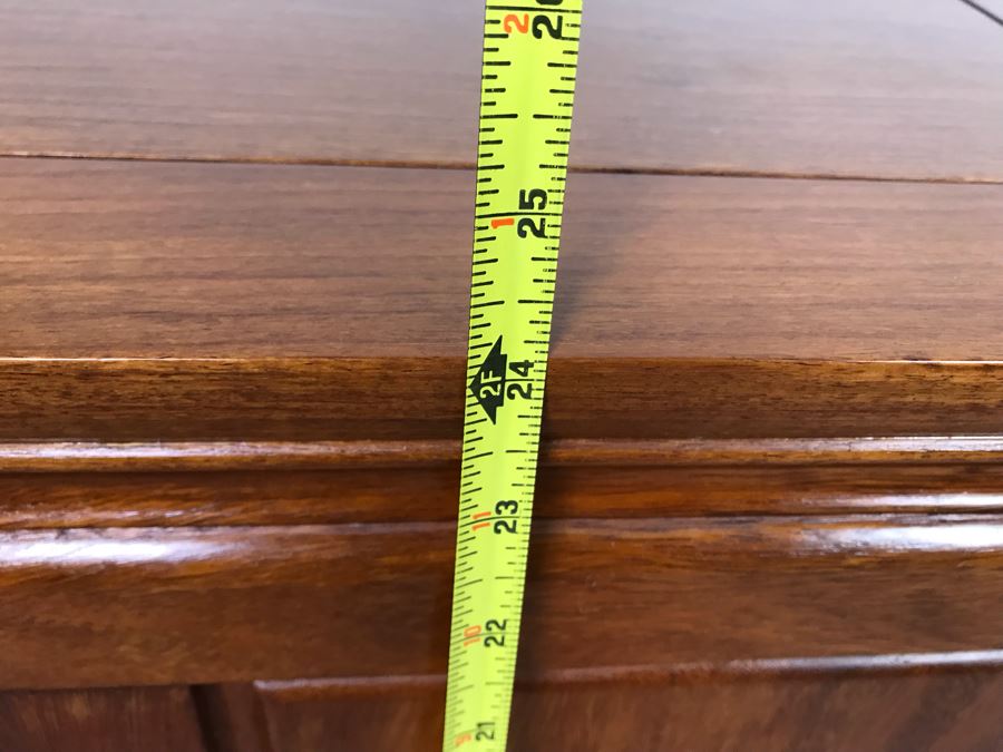 Pair Of Chinese Solid Teak Nightstands Side Tables Very Heavy 26'W X 18'D X 24'H [Photo 18]