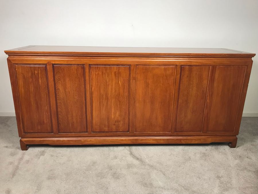 Chinese Solid Teak Chest Of Drawers 9-Drawer Dresser Very Heavy 72'W X 19'D X 32'H [Photo 12]