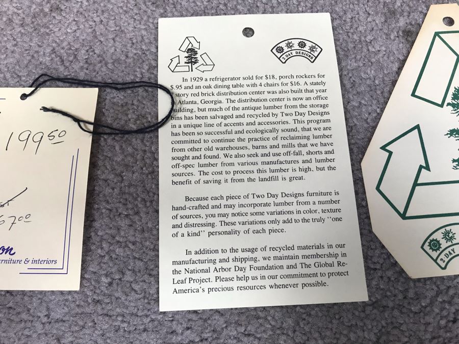 Cow Cedar Trunk By 2-Day Designs With Cow Figurine Retails $267 20'W X 14'D X 14'H [Photo 14]