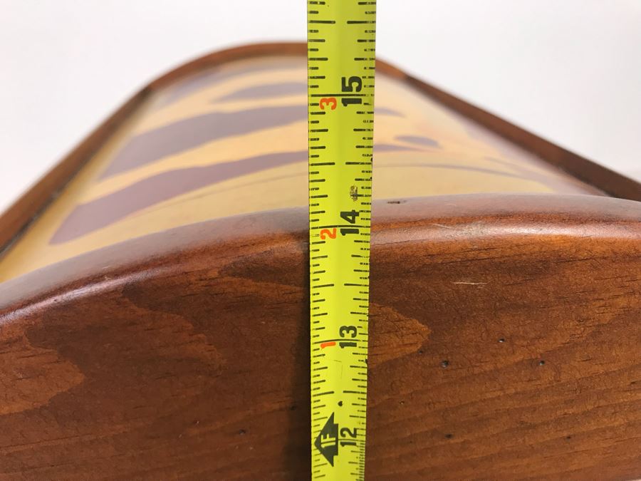 Cow Cedar Trunk By 2-Day Designs With Cow Figurine Retails $267 20'W X 14'D X 14'H [Photo 22]