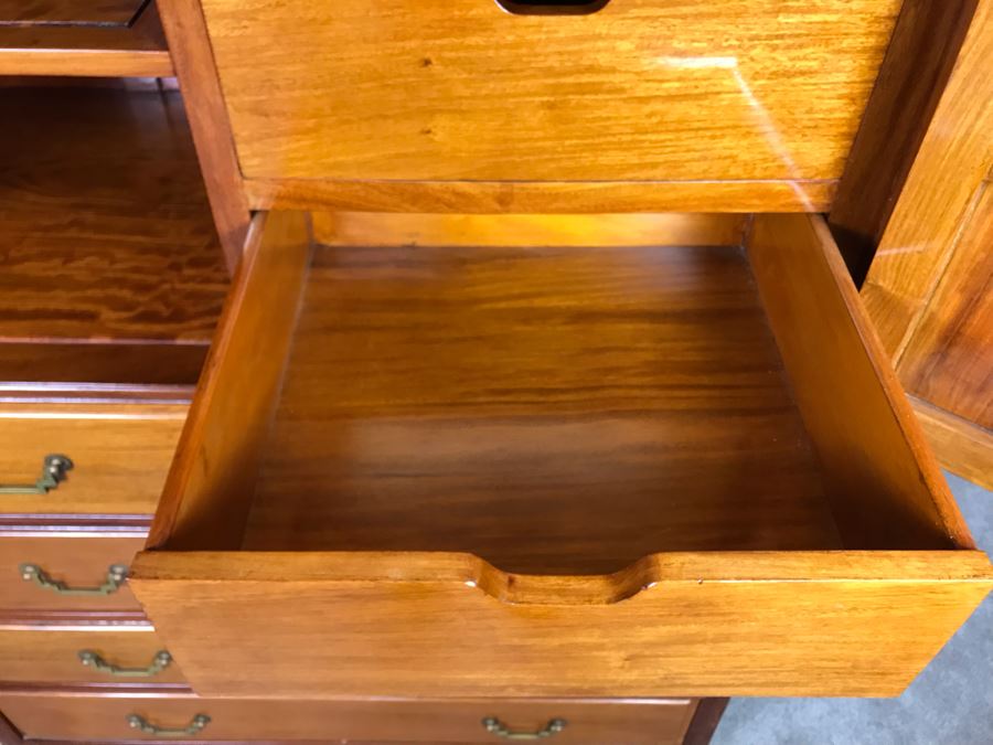 Chinese Solid Teak Gentleman's Dresser Very Heavy 42'W X 22.5'D X 60'H [Photo 14]