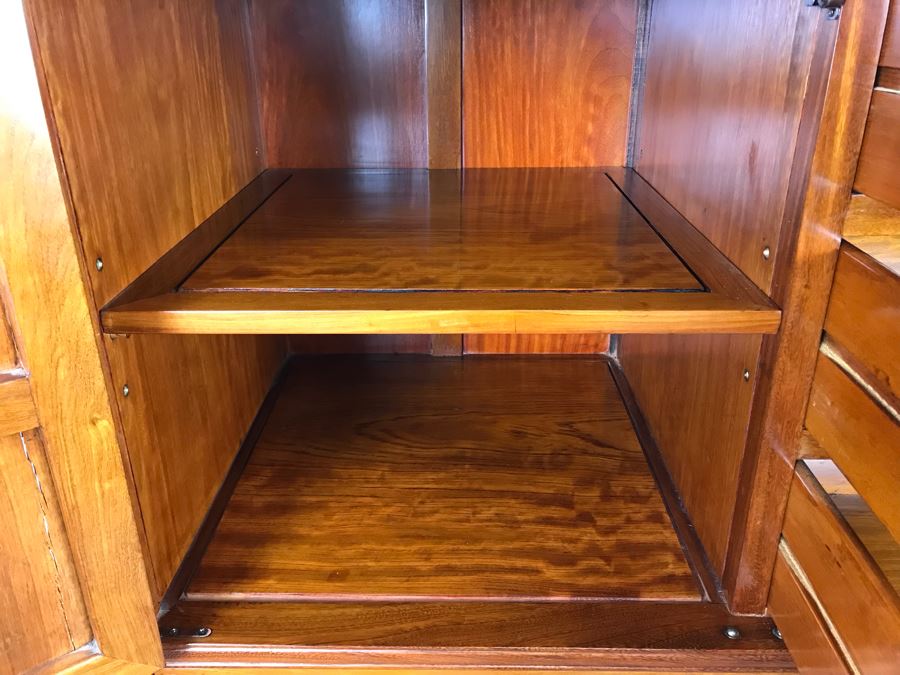 Chinese Solid Teak Gentleman's Dresser Very Heavy 42'W X 22.5'D X 60'H [Photo 12]