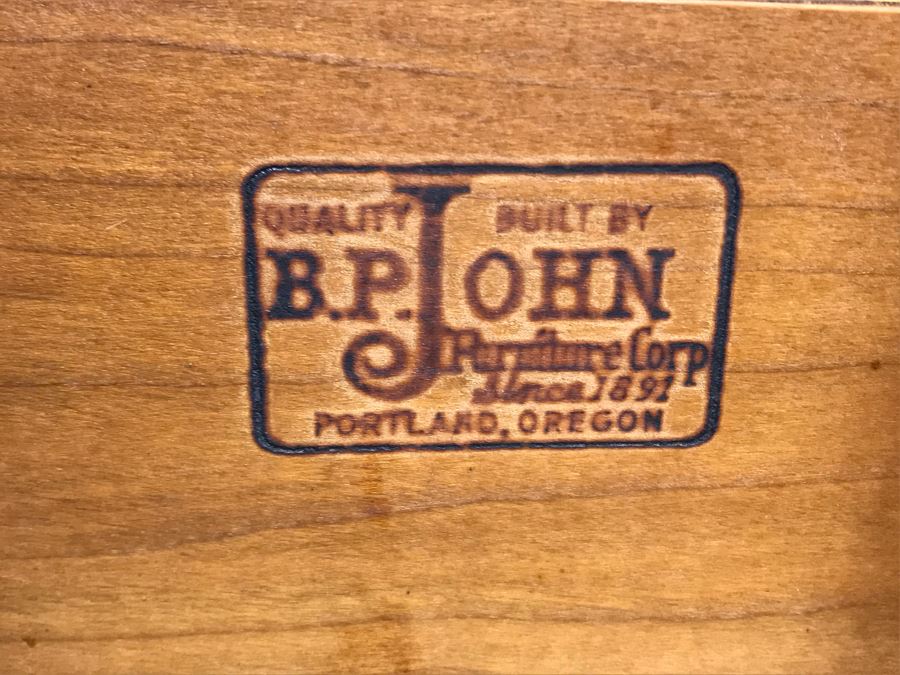 Mid-Century Modern Pair Of Nightstands By B.P. John Furniture 21'W X 18'D X 25'H [Photo 9]