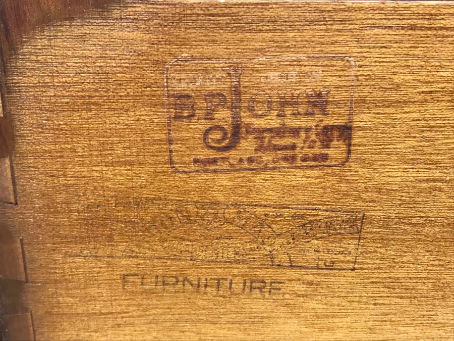 Mid-Century Modern Pair Of Nightstands By B.P. John Furniture 21'W X 18'D X 25'H [Photo 8]