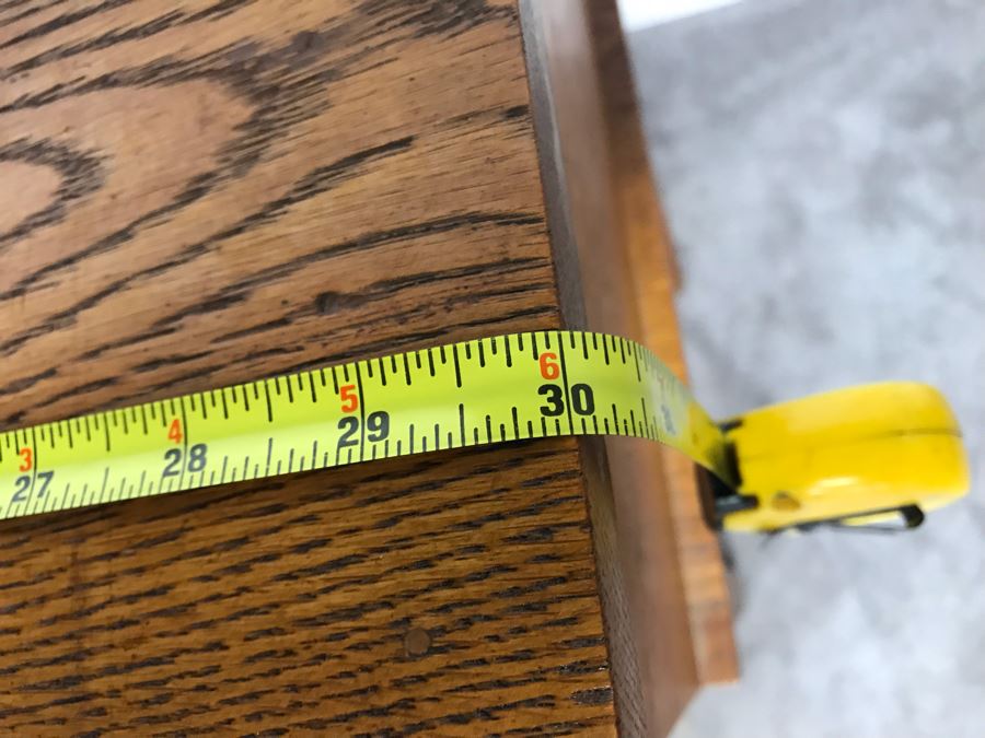 Vintage Small Oak Roll Top Desk 30'W X 18'D X 37'H [Photo 14]