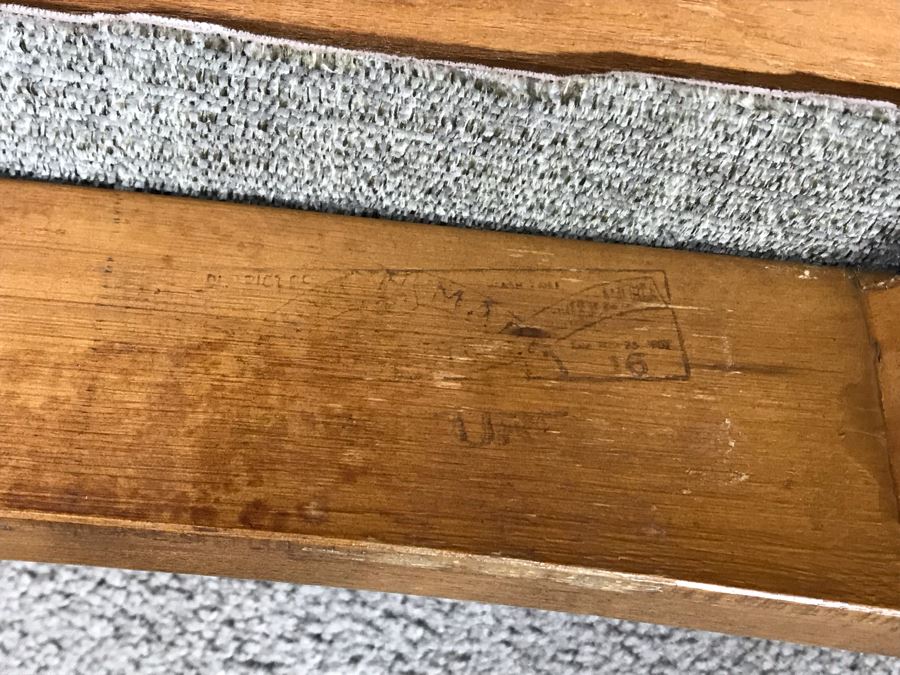 Mid-Century Modern 1962 Desk With (2) Desk Chairs By B.P. John Furniture Corp 48'W X 19'D X 30'H [Photo 22]