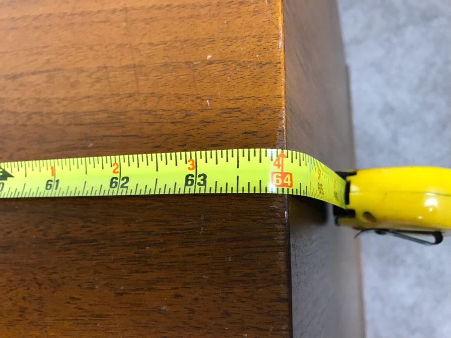 Mid-Century Modern 1962 9-Drawer Chest Of Drawers Dresser By B.P. John Furniture Corp - Needs Refinishing 64'W X 19'D X 30'H [Photo 11]