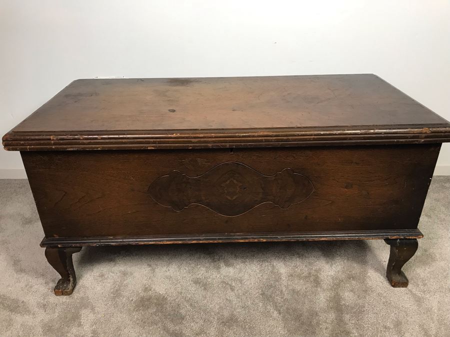 Antique Cedar Chest By Caswell Runyan 41'W X 18.5'D X 20'H