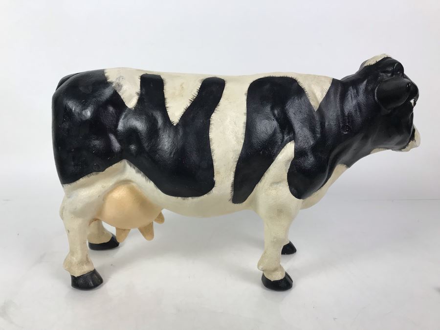 Large Hand Painted Cast Iron Cow [Photo 5]