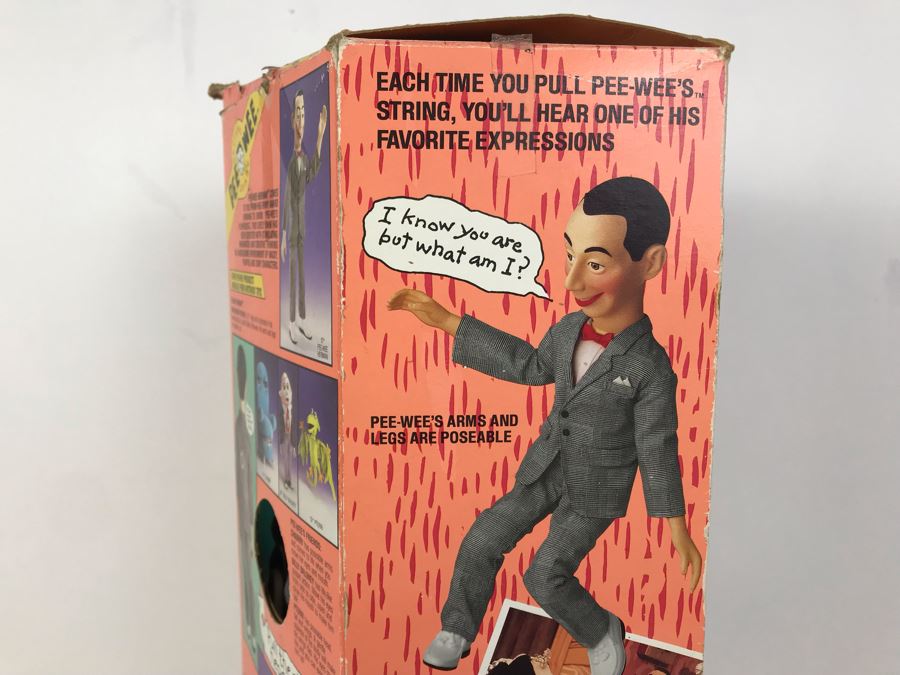 Vintage 1987 Matchbox Talking Pee-Wee Herman Doll With Box [Photo 11]