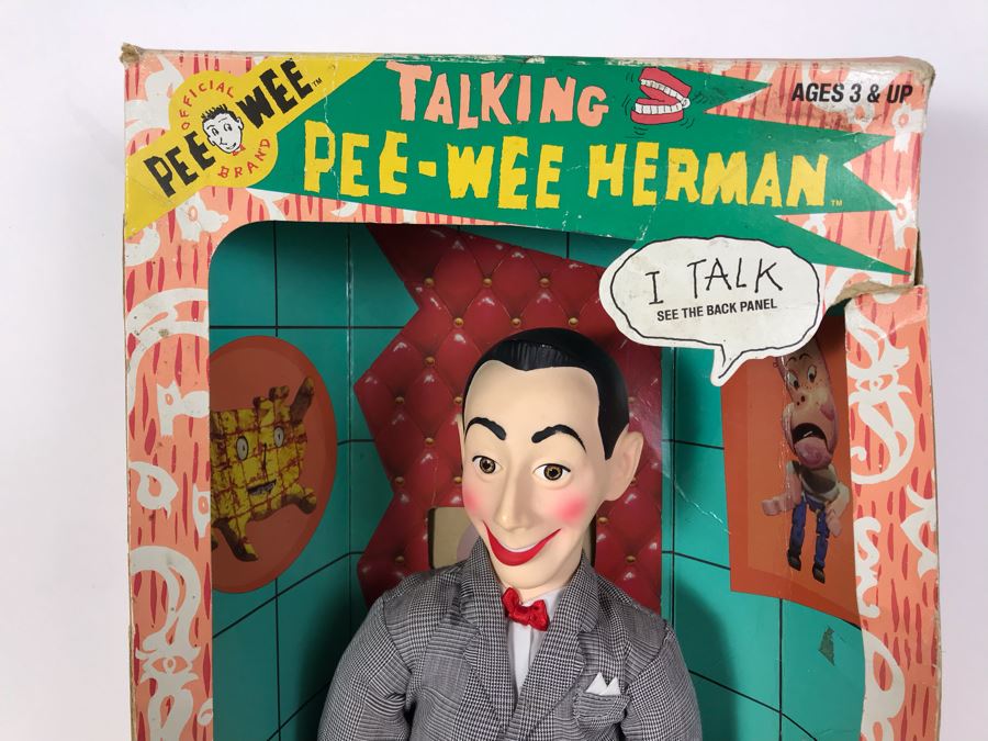 pee wee herman doll in box