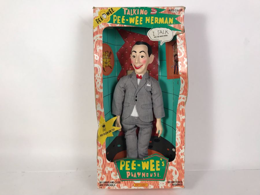 pee wee herman doll in box