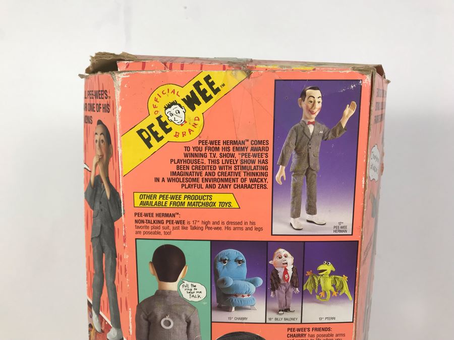 pee wee herman doll in box