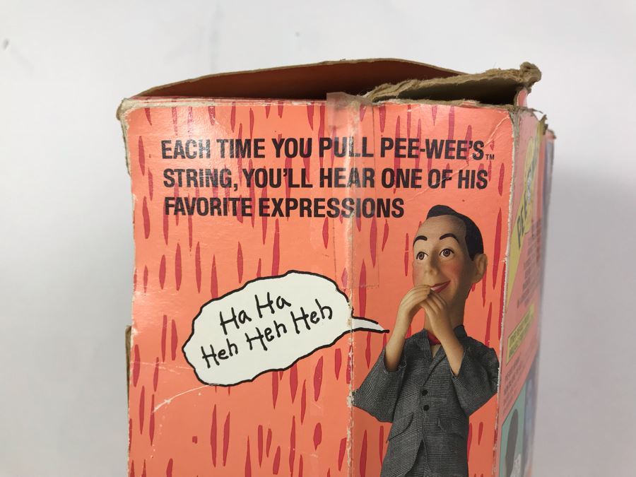 pee wee herman doll in box