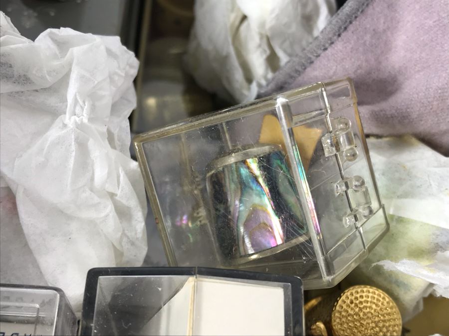 Large Collection Of Thimbles - Some Sterling Silver - See Photos For Sampling [Photo 5]