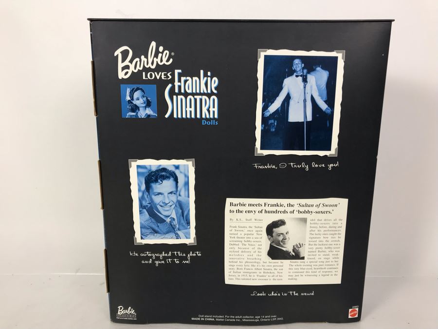 Vintage 1999 Mattel Barbie Loves Frankie Sinatra Doll Collector Edition 22953 [Photo 7]