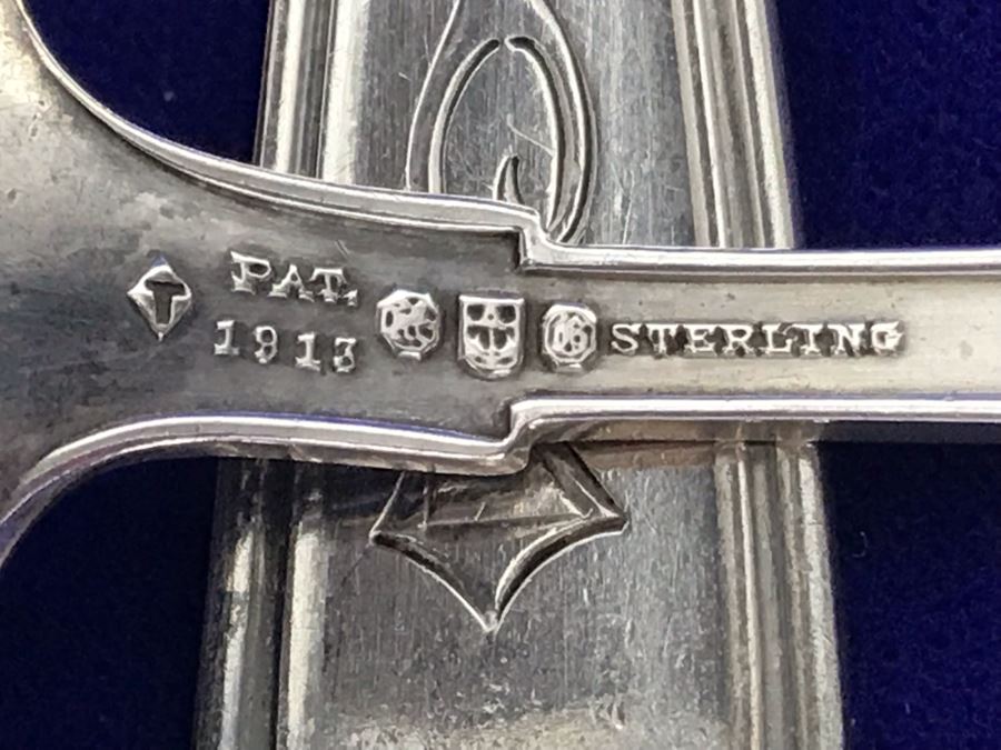 Antique Gorham Sterling Silver Flatware 39-Piece Set 981g Of Sterling Not Including Knives [Photo 4]