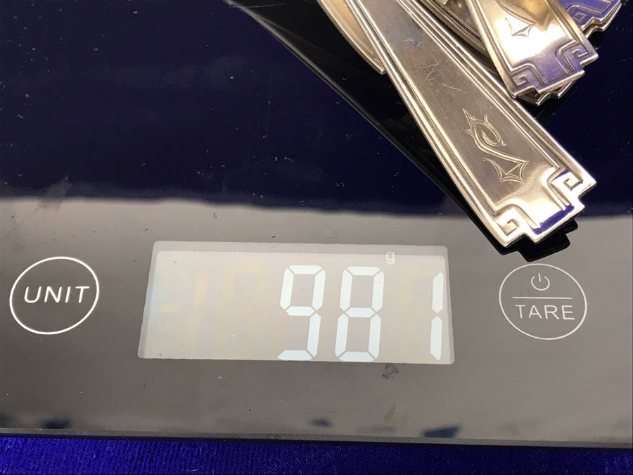 Antique Gorham Sterling Silver Flatware 39-Piece Set 981g Of Sterling Not Including Knives [Photo 19]