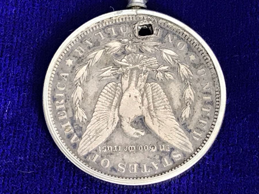 1887 Silver Coin Pendant Necklace [Photo 6]