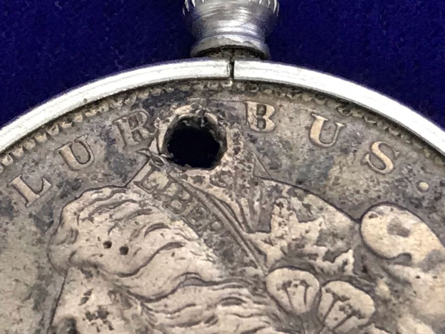 1887 Silver Coin Pendant Necklace [Photo 5]