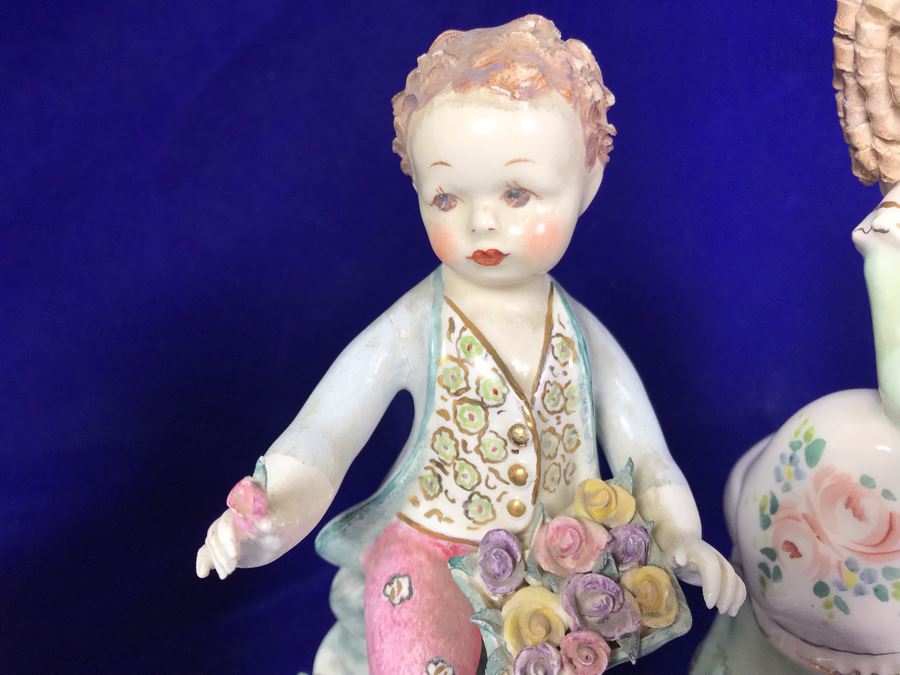 (2) Vintage California Dresden By Avis Figurines, (1) Avis Wright Glendale Calif Figurine And (1) Unknown Figurine [Photo 10]