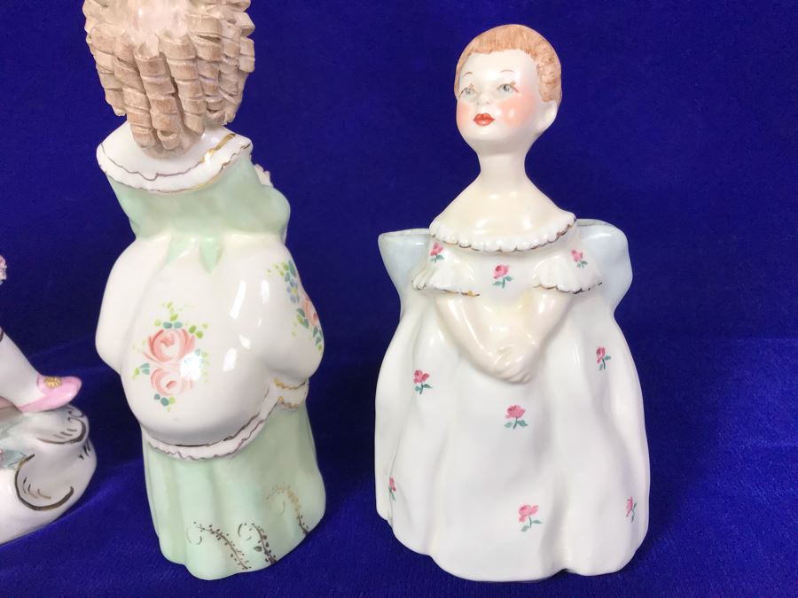 (2) Vintage California Dresden By Avis Figurines, (1) Avis Wright Glendale Calif Figurine And (1) Unknown Figurine [Photo 18]