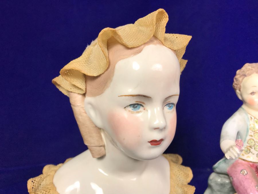 (2) Vintage California Dresden By Avis Figurines, (1) Avis Wright Glendale Calif Figurine And (1) Unknown Figurine [Photo 4]