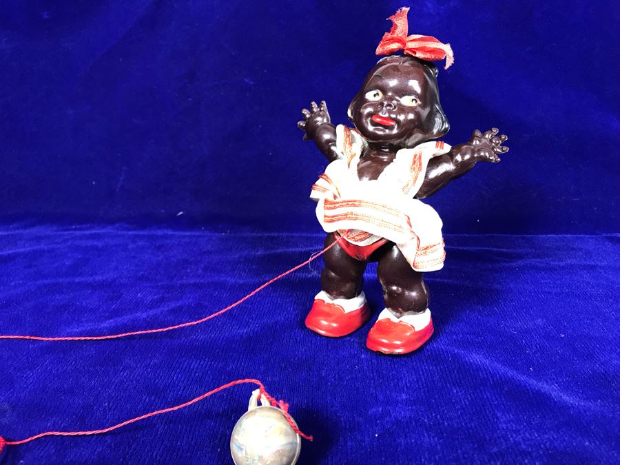 Rare Edi Germany Ramp Walker Doll With Original Ball And String [Photo 1]