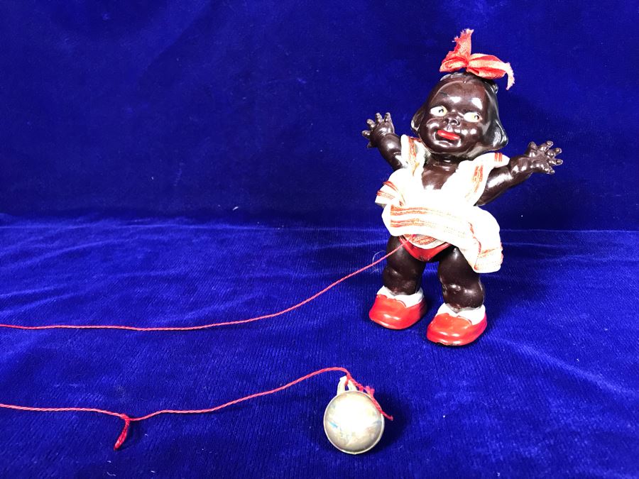 Rare Edi Germany Ramp Walker Doll With Original Ball And String [Photo 2]