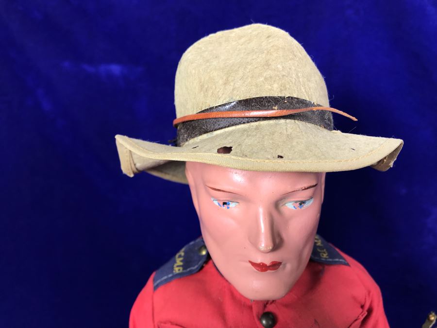 Pair Of Vintage Dolls With Metal Stands Taller Doll Is Apx 17'H [Photo 7]