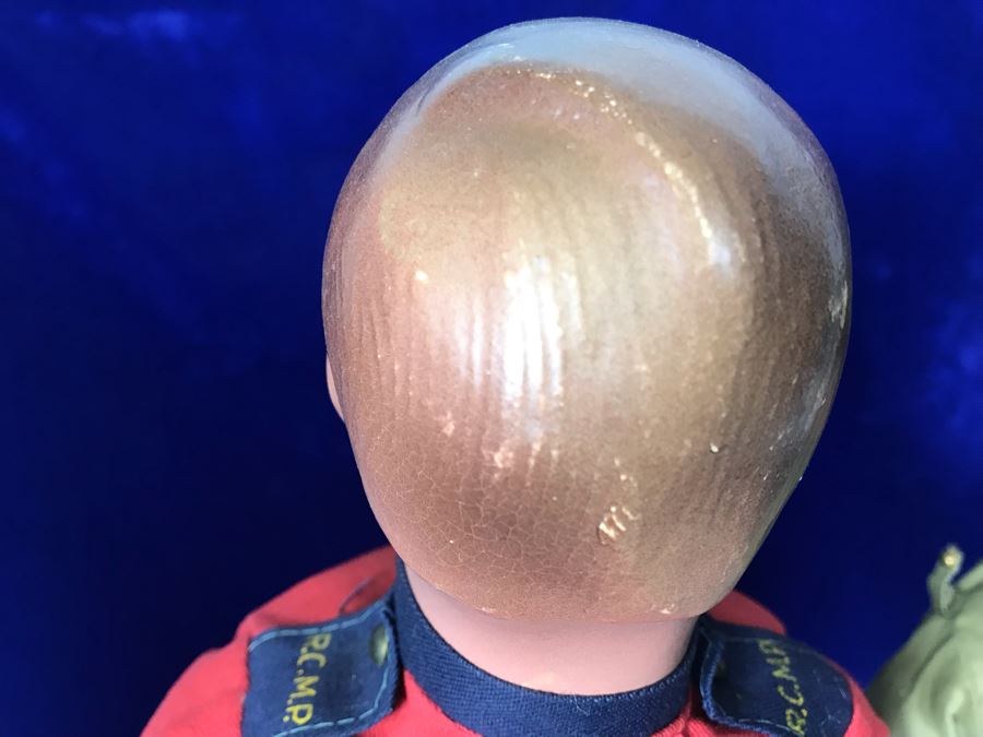 Pair Of Vintage Dolls With Metal Stands Taller Doll Is Apx 17'H [Photo 10]