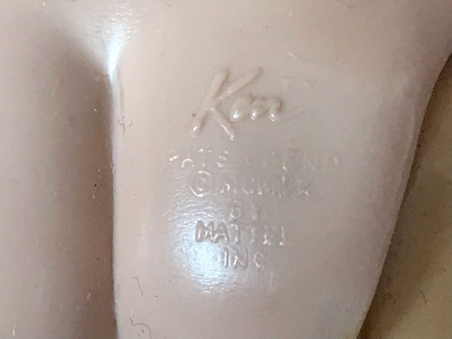 JUST ADDED - Vintage Barbie, Ken And Midge Dolls, Barbie Doll Clothing, Accessories, (3) 1961 Barbie And Ken Mattel Product Catalogs And Wooden Doll Case [Photo 21]