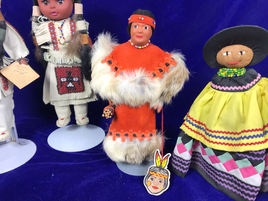 JUST ADDED - (4) Native American Dolls [Photo 2]