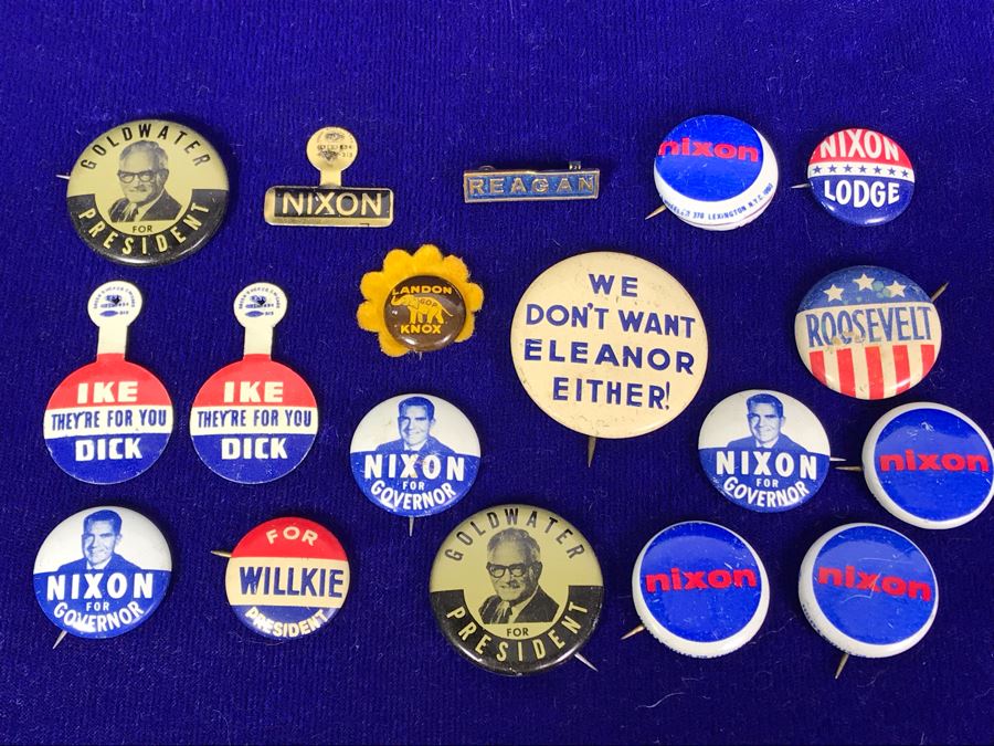 JUST ADDED - Vintage Political Button And Pin Collection [Photo 13]
