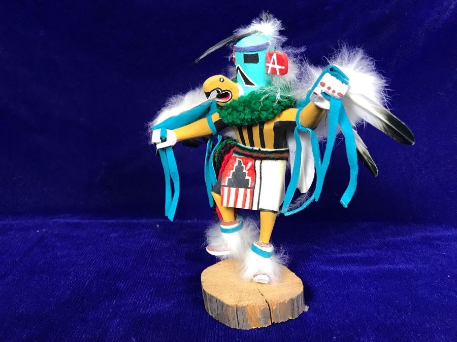 JUST ADDED - Native American Kachina Doll Eagle By Jay 7'H [Photo 1]