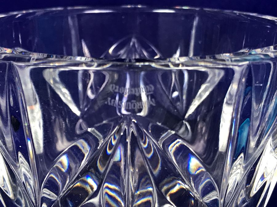 JUST ADDED - Marquis By Waterford Crystal Footed Vase And Blue Footed Bowl [Photo 3]